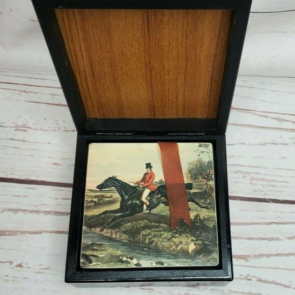 Rare Hunting Man Horse Designer Coasters - Picture 3 of 11